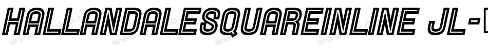 HallandaleSquareInline JL字体转换
